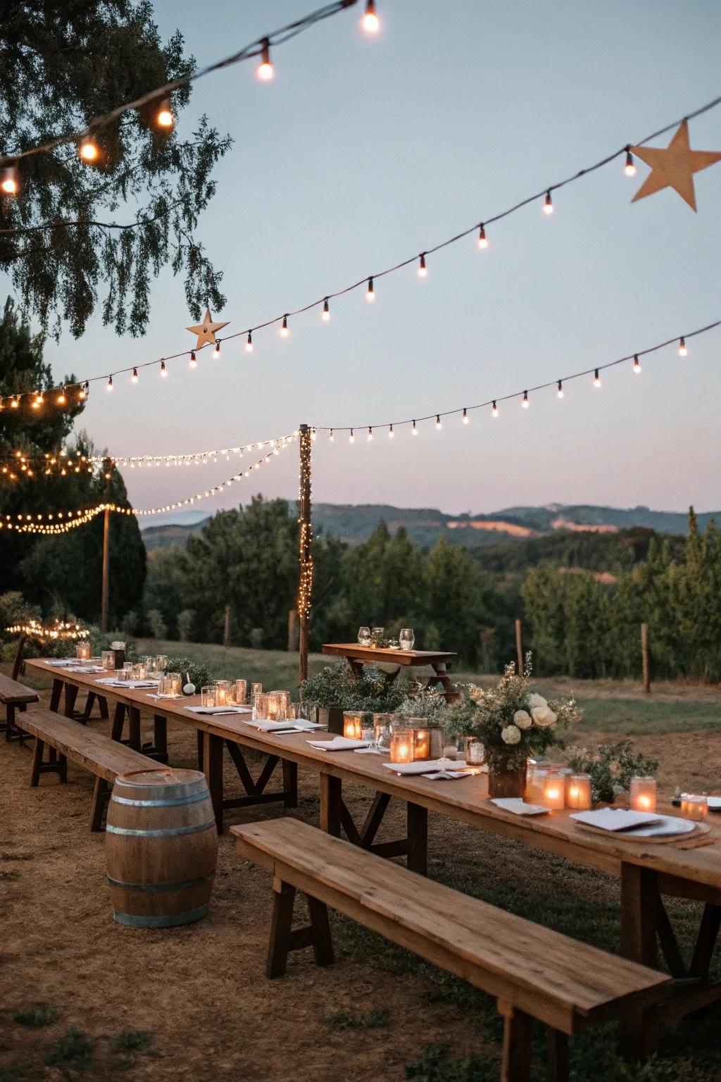 Eat under the stars at a Midsummer Night's Feast.