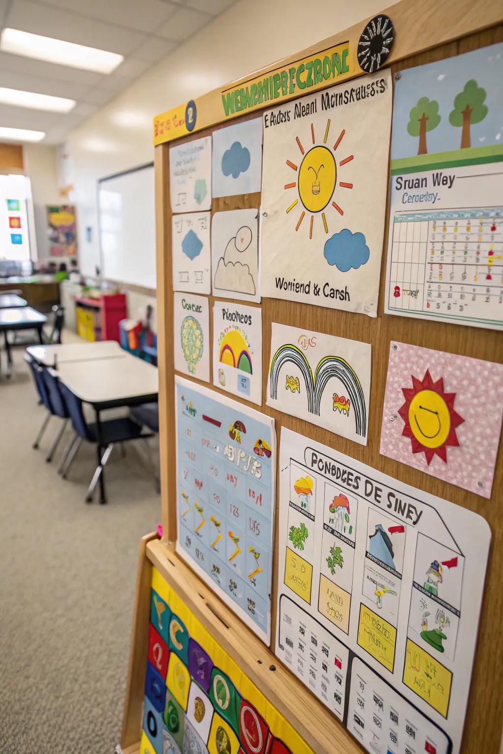 Forecast fun and learning with an interactive weather station board.