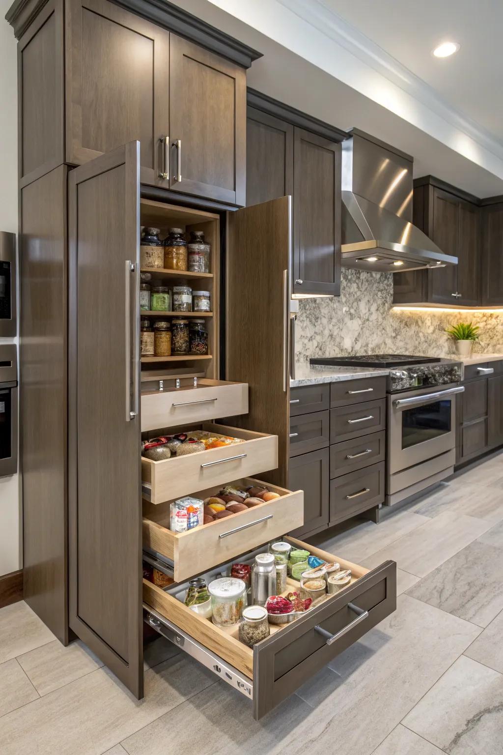 Personalized cabinets offer custom-made functionality and aesthetic.