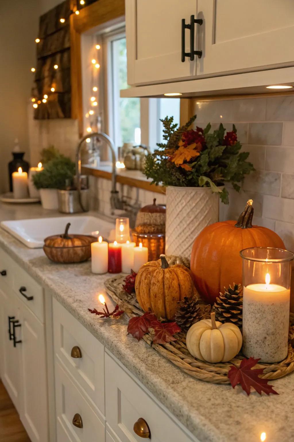 Keep your kitchen festive with seasonal decor.