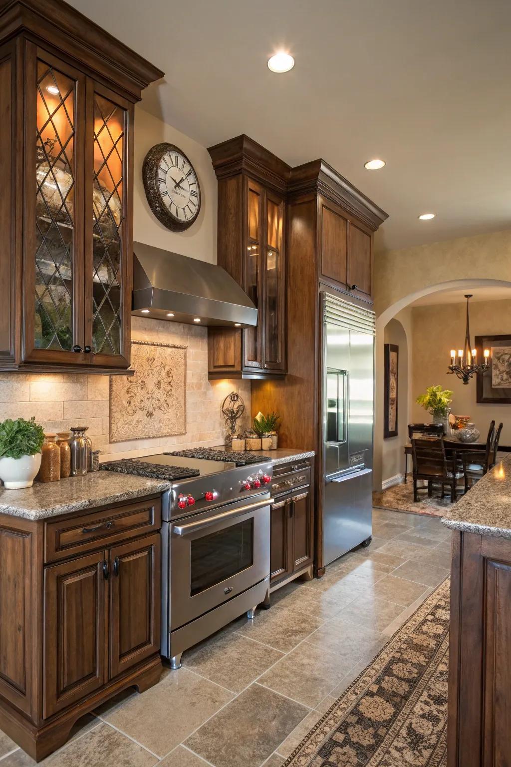 A kitchen where the past meets the present in perfect aesthetic harmony.