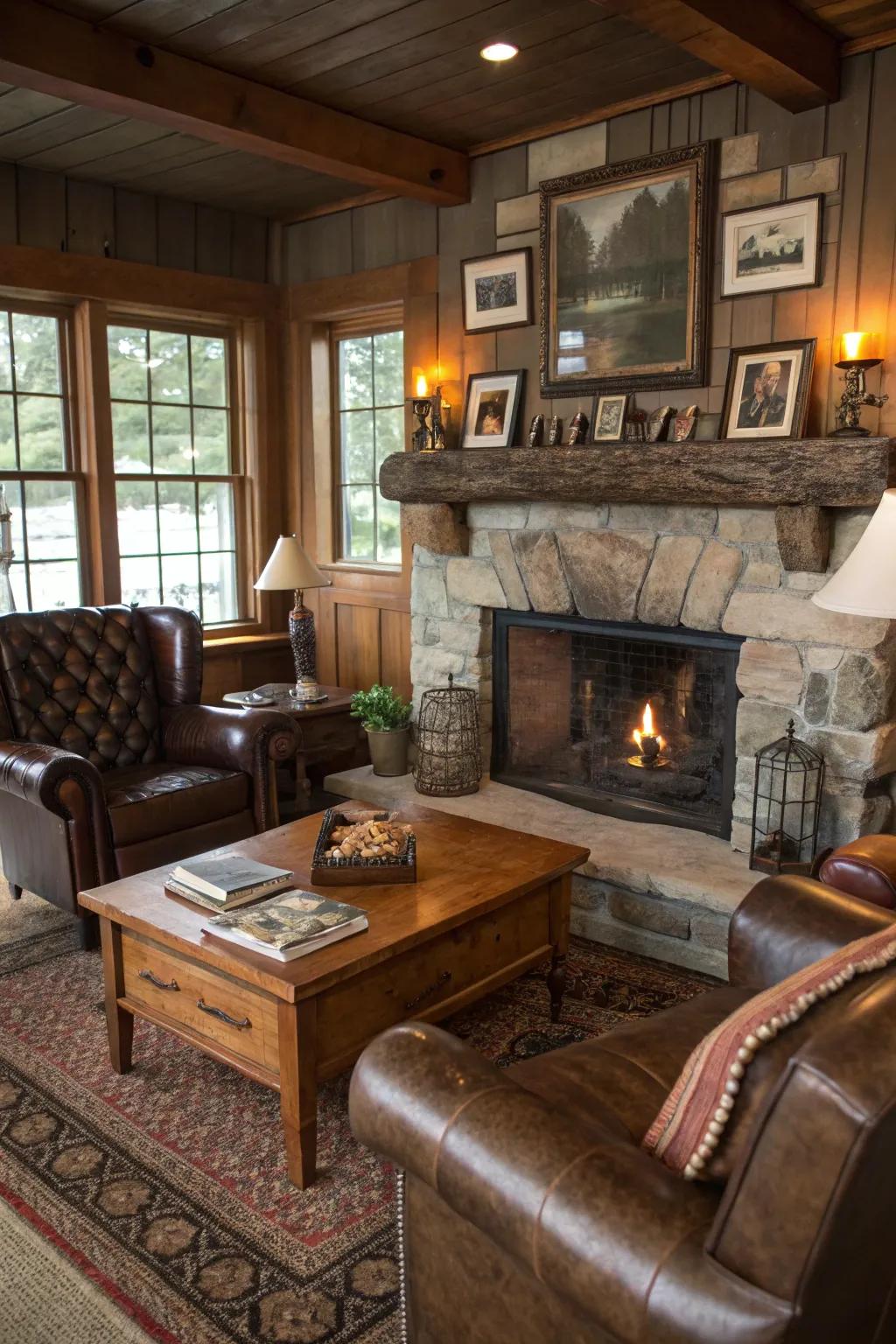 Vintage finds bring history and charm to the design.