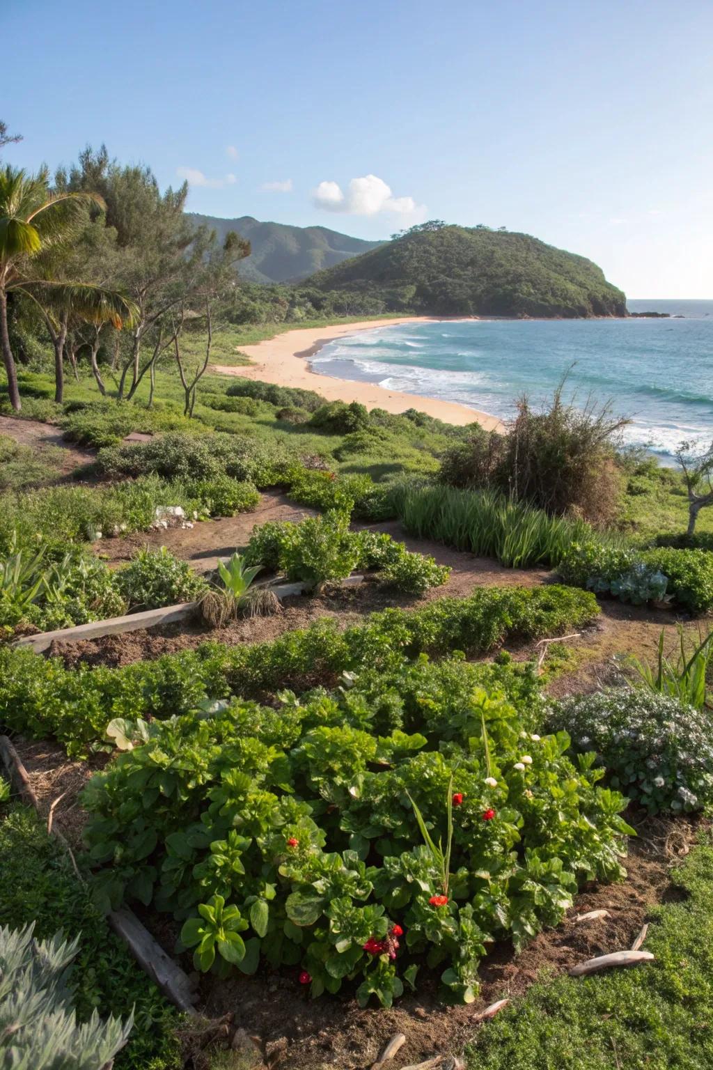 Mixing aesthetics with practicality in a growable island plot.