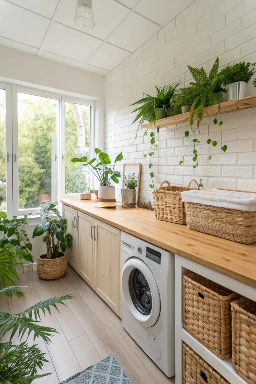 Cane countertops are a sustainable and stylish choice.