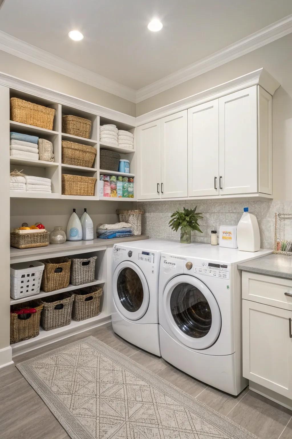 Corner cabinets utilize often-overlooked space.