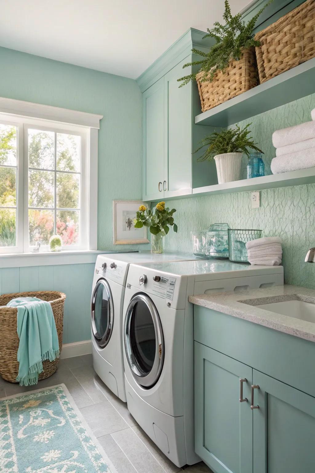 A unified color scheme brings peace to your area.