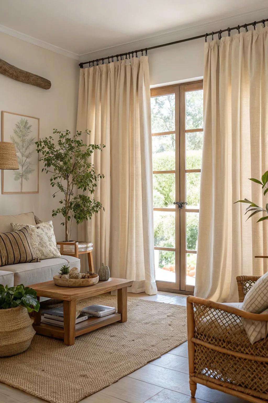 Eco-conscious fabrics unite style and environmental awareness.