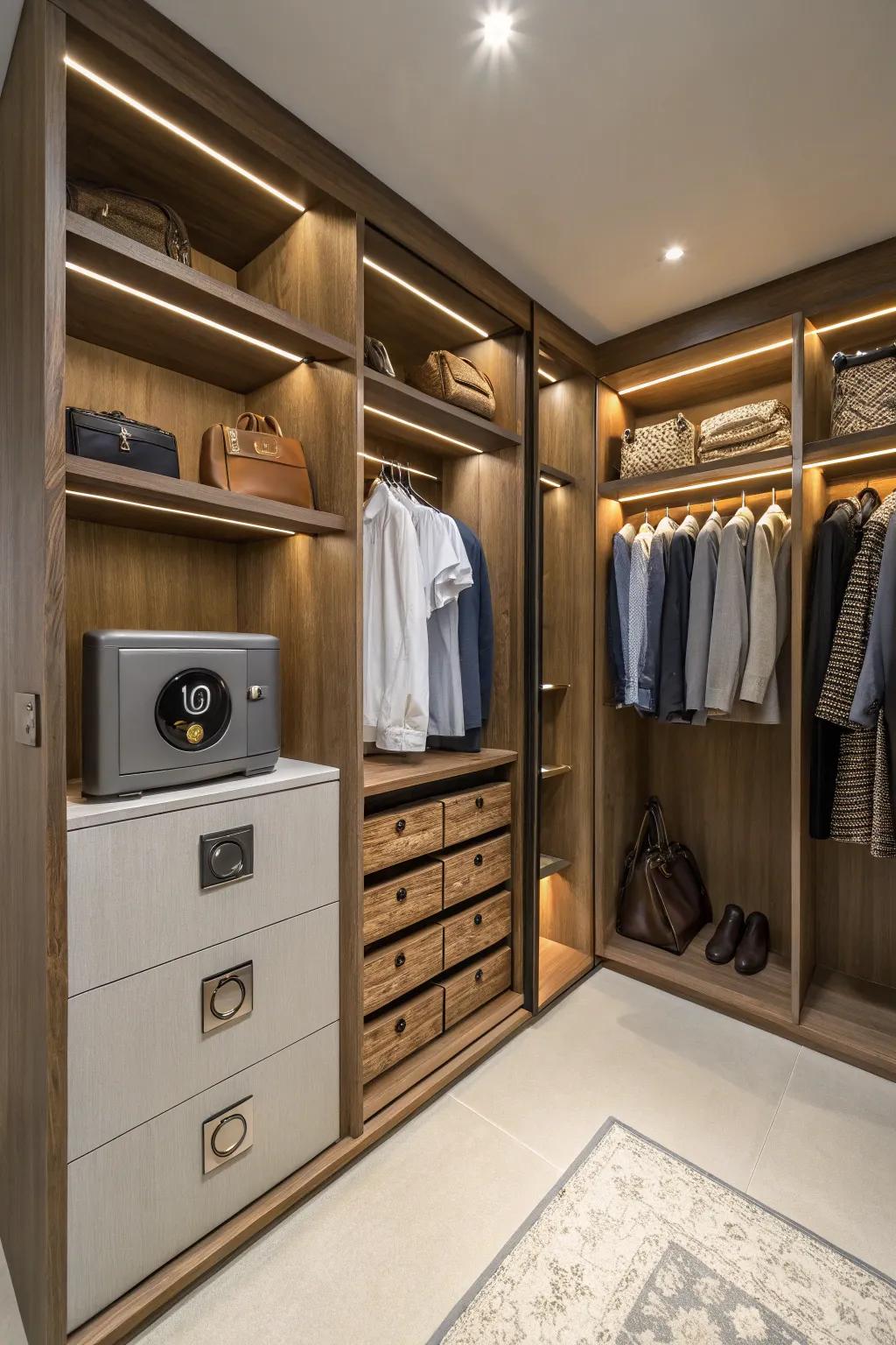 Discreetly secure your valuables with style.