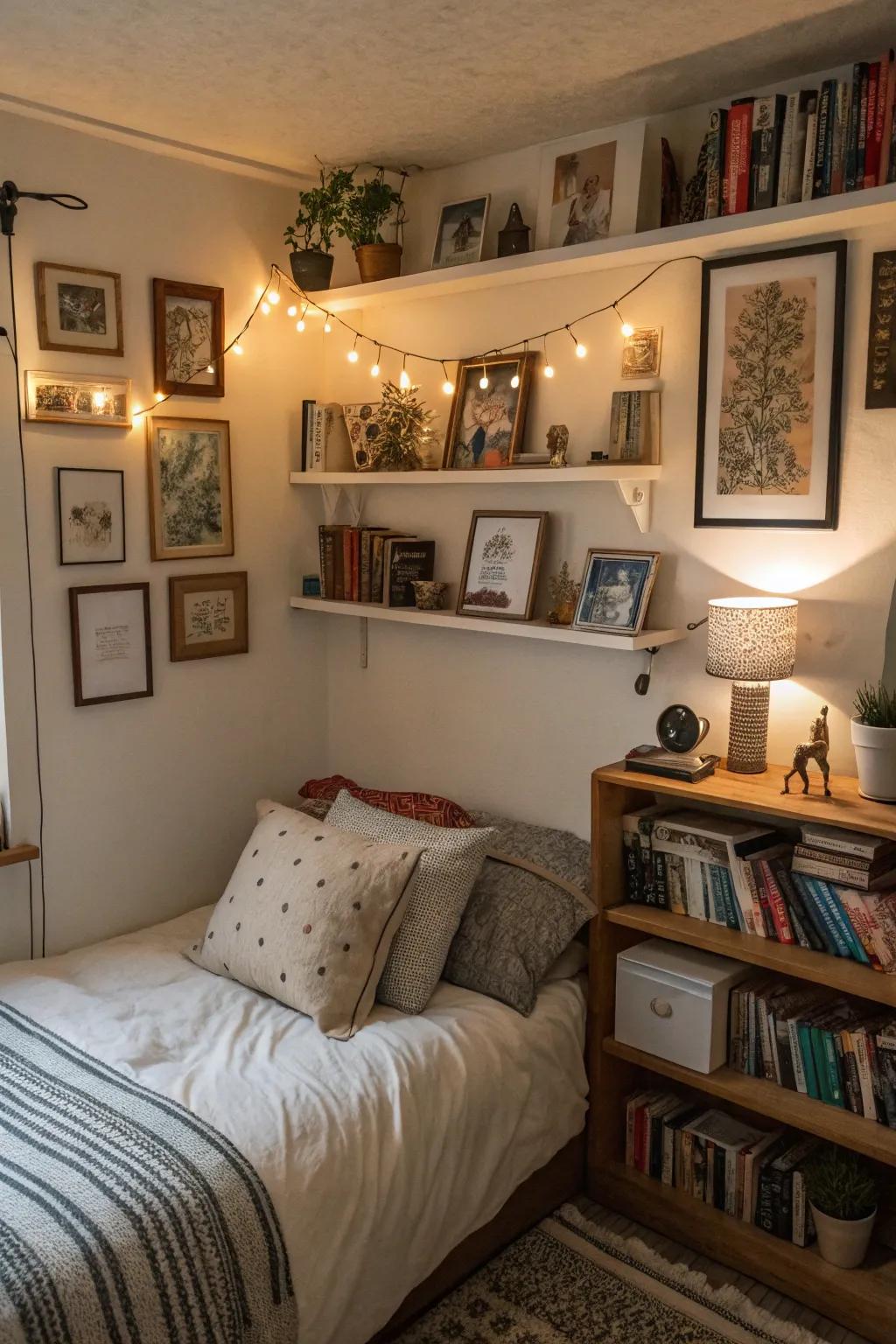 Personal touches create unique spaces.