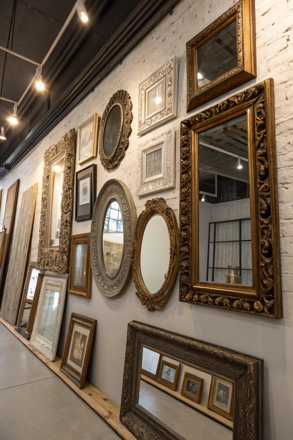 Eclectic mirror ensembles fuse classic and contemporary.