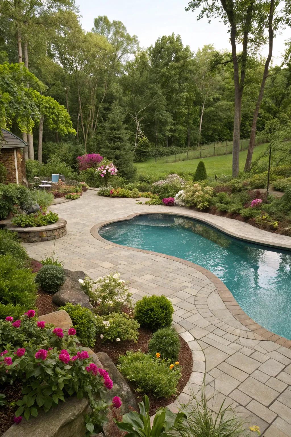 Custom shapes make for a personalized pool experience.