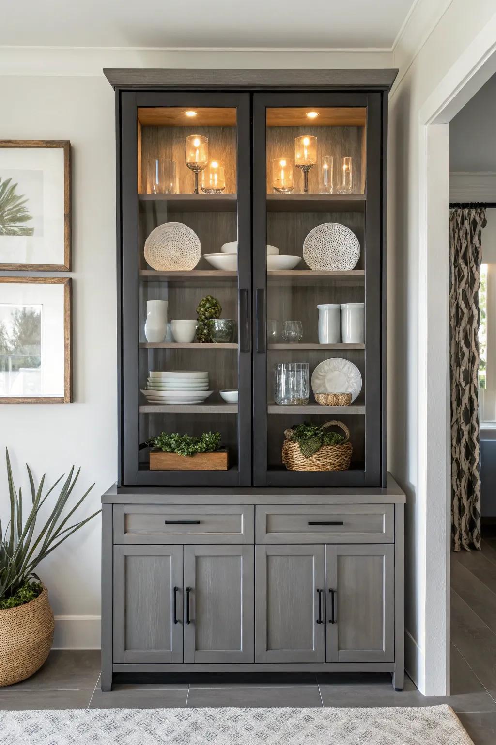 Harmonious layouts bring balance and unity to the display cabinet.