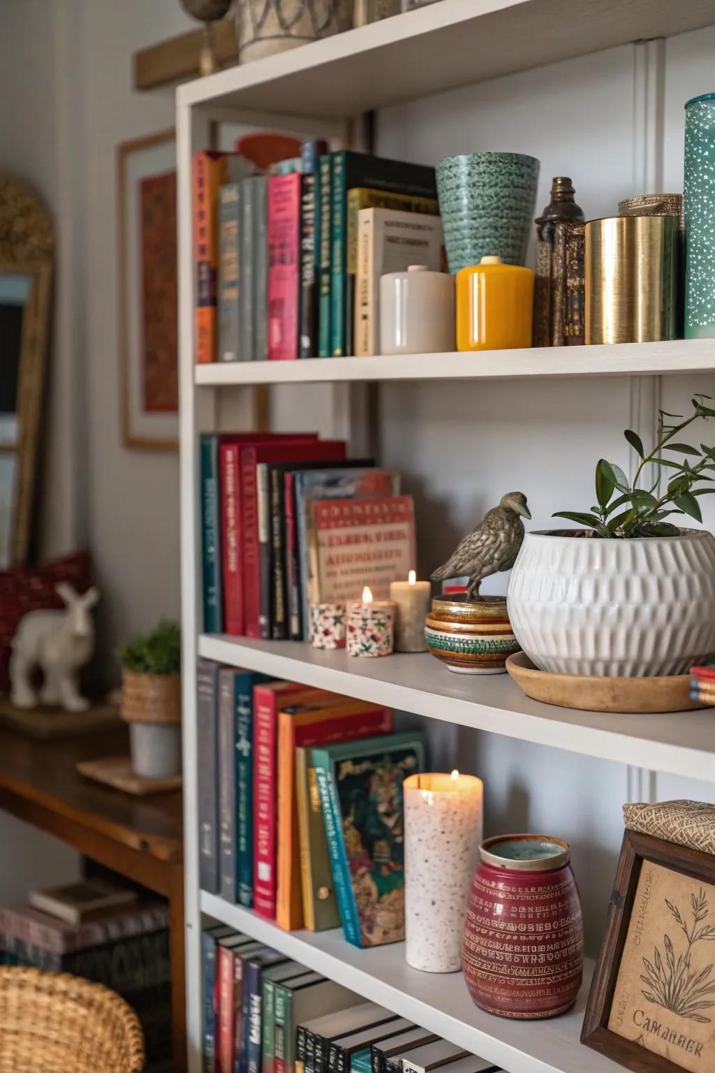 Add a modern touch using asymmetrical arrangements.