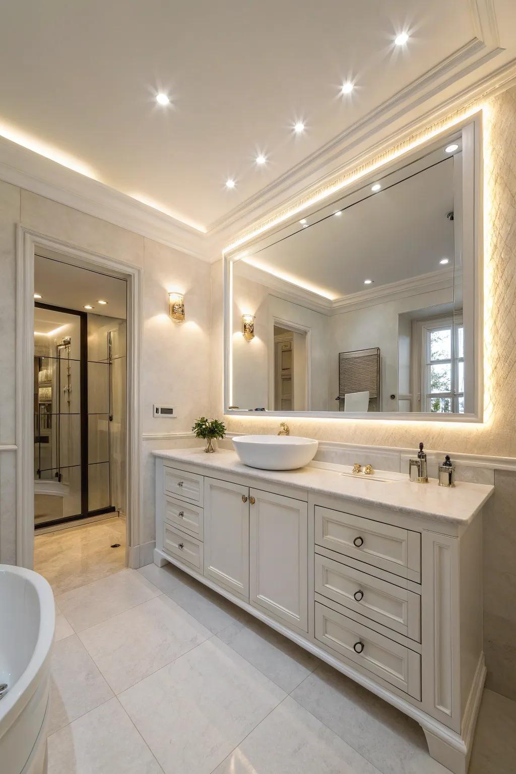 Soft lighting sets a calming tone.