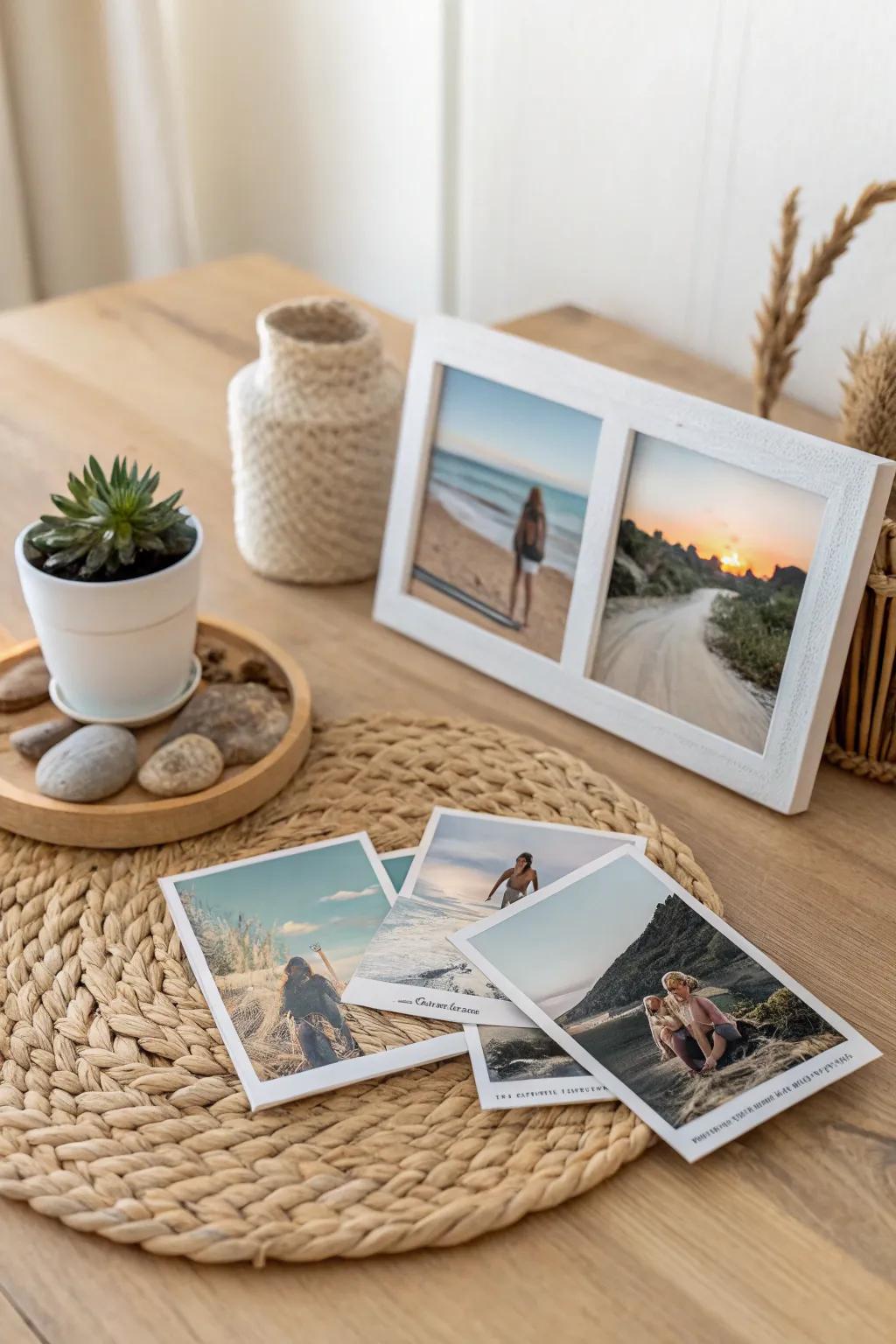 Celebrate Mom's adventurous spirit with a charming collage of cherished travel memories.