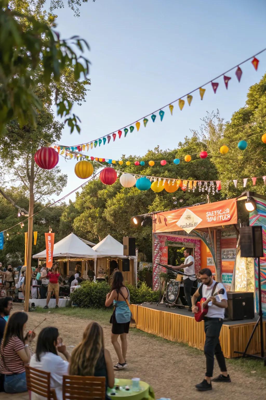 Bring the fair vibe to your yard with music and enjoyment.