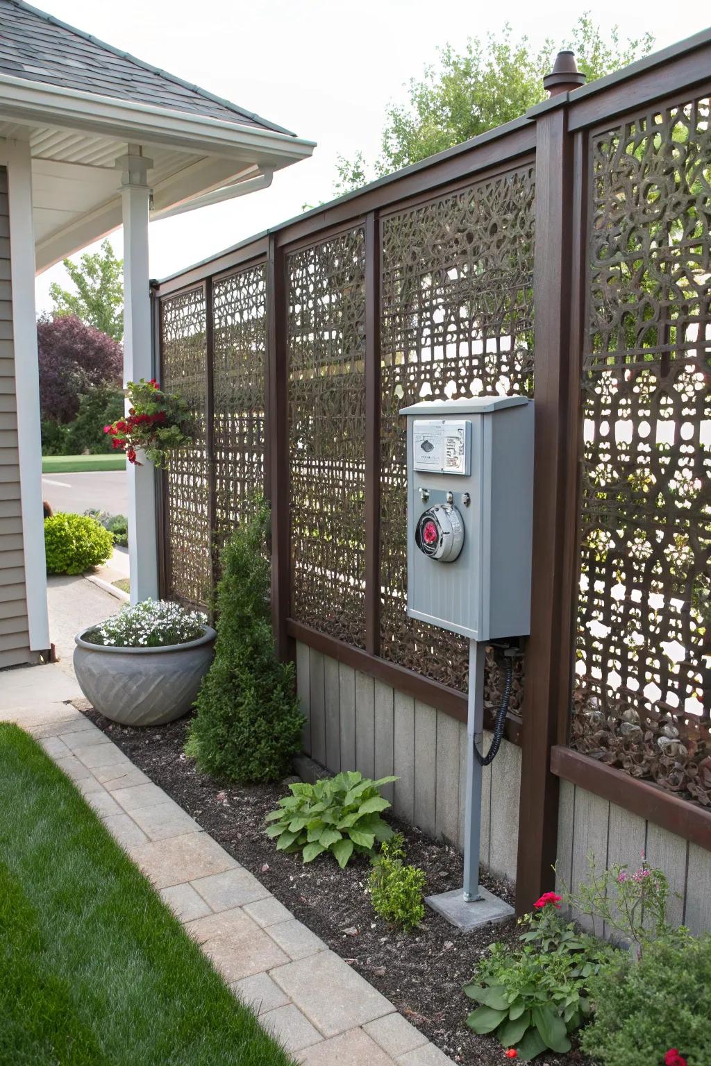 Seclusion screens offer flair and concealment.