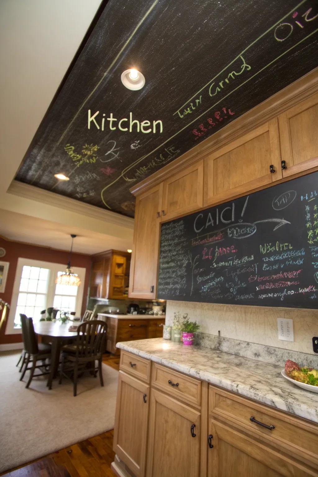 Engaging Chalkboard Ceilings