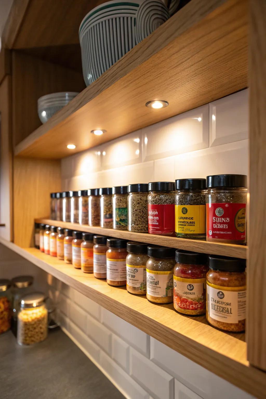 Focus lights emphasize special attributes.