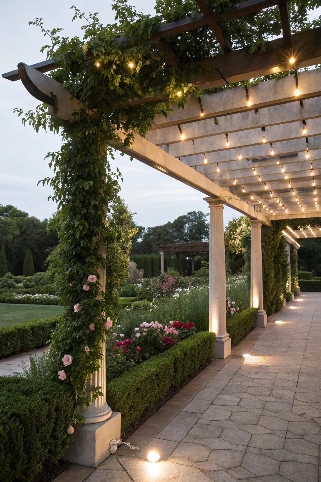 Canned lighting offers understated sophistication.