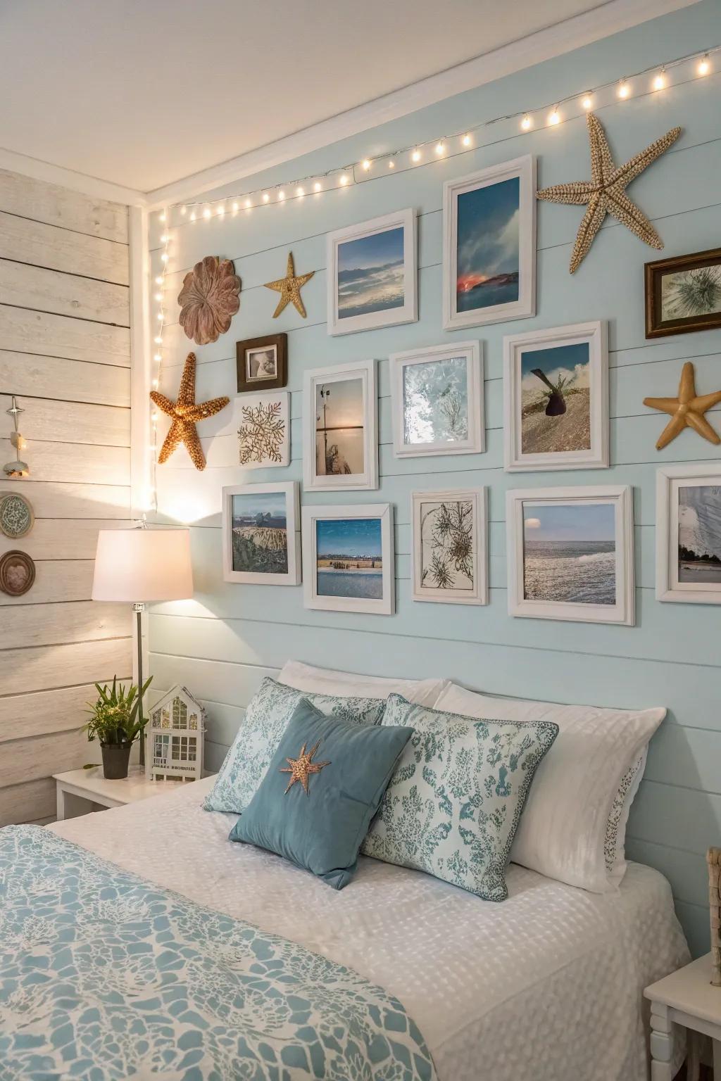 A themed picture wall for cohesion and style.