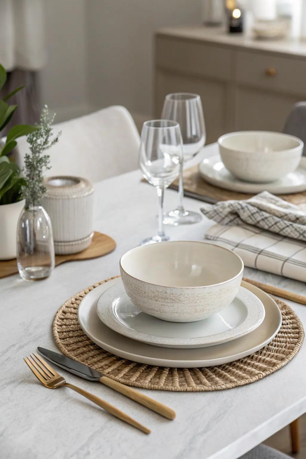 Keep it fresh and uncluttered through minimalist charm.