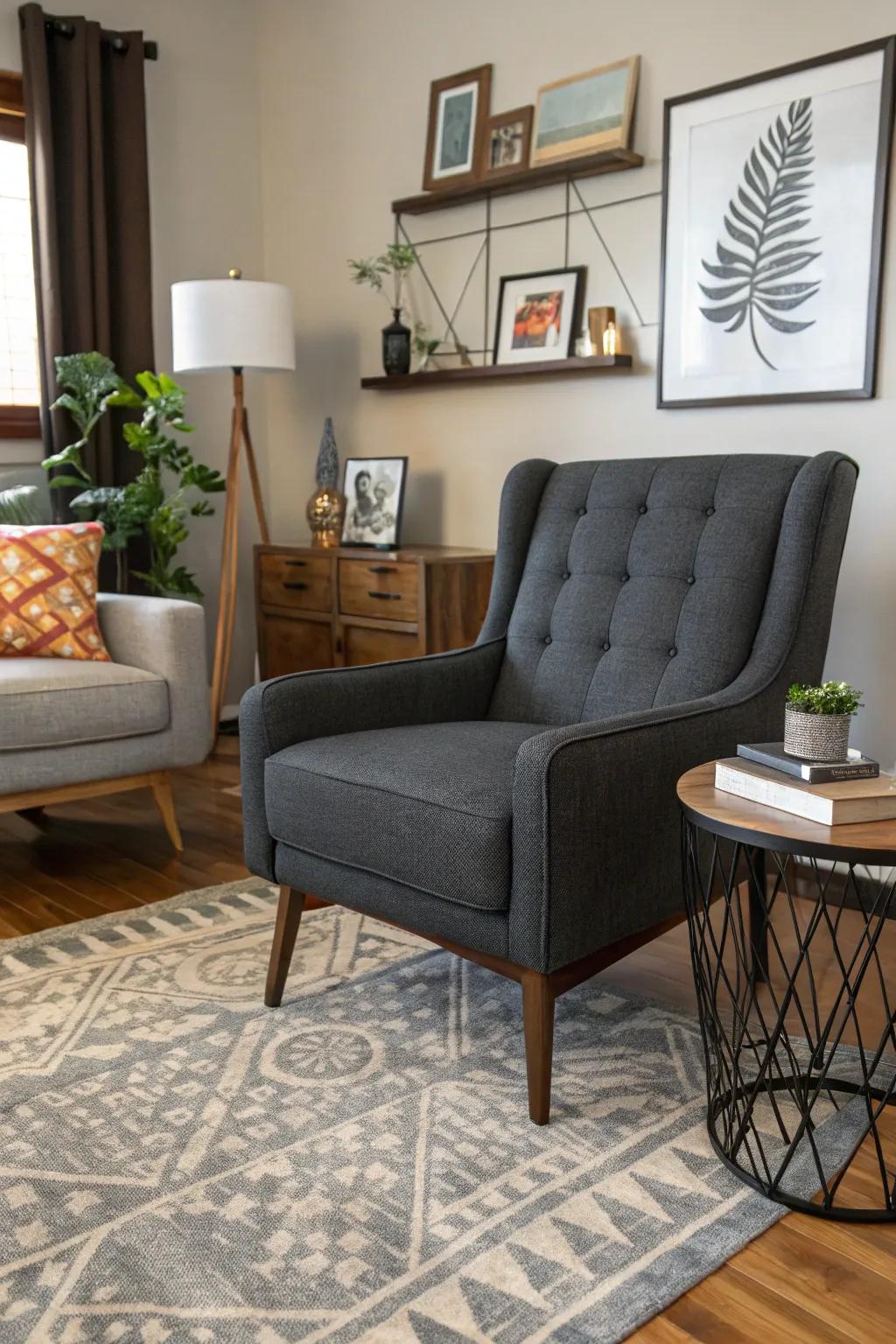Coal brings sophistication and modern flair.