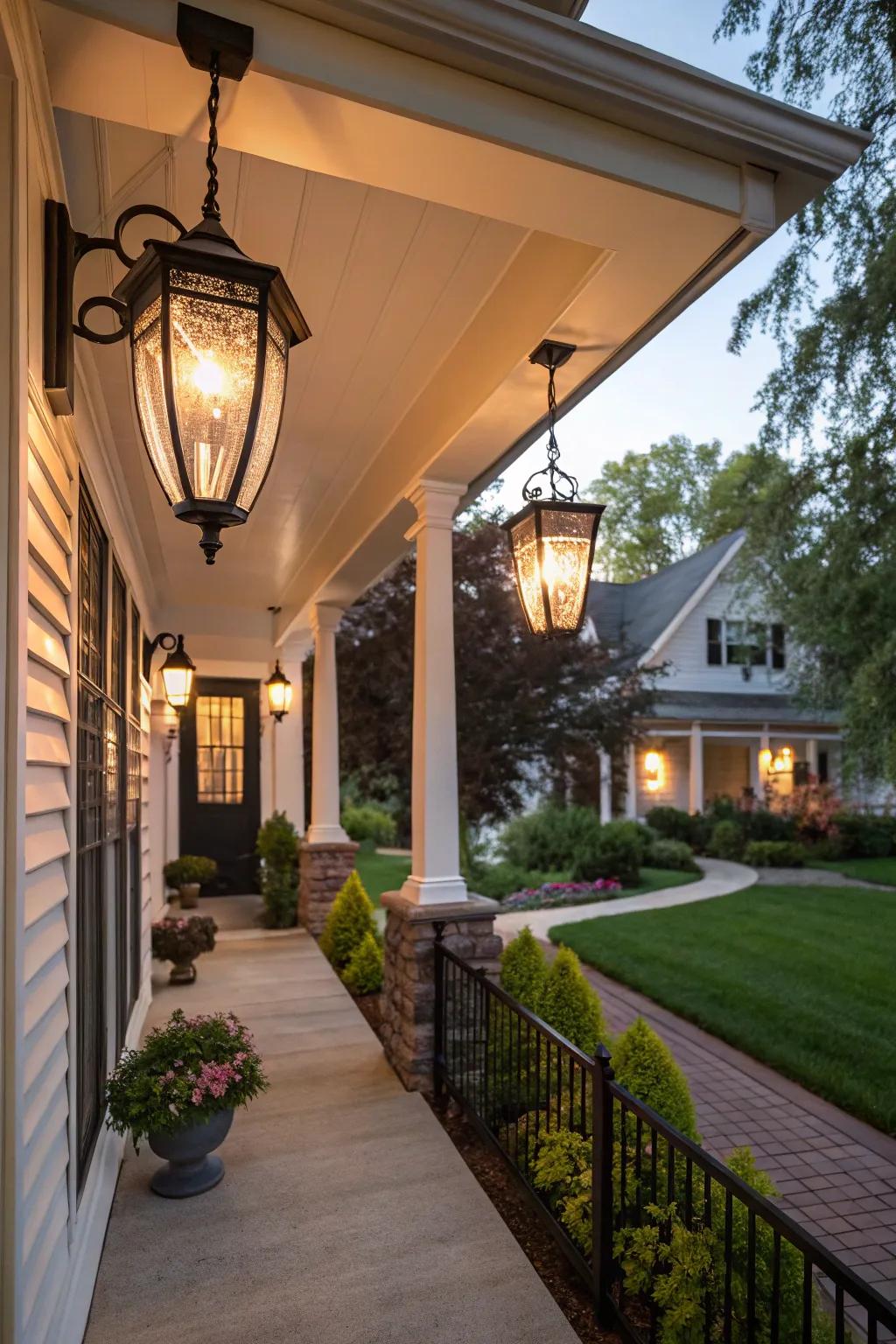 Fashionable lighting enhances both function and appeal.