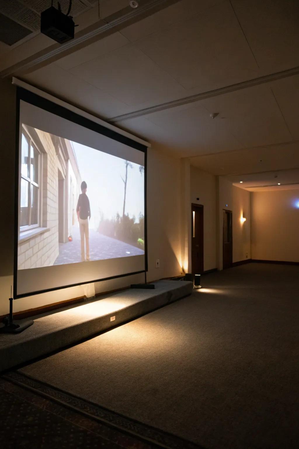 Backlighting adds both comfort and drama to your viewing experience.