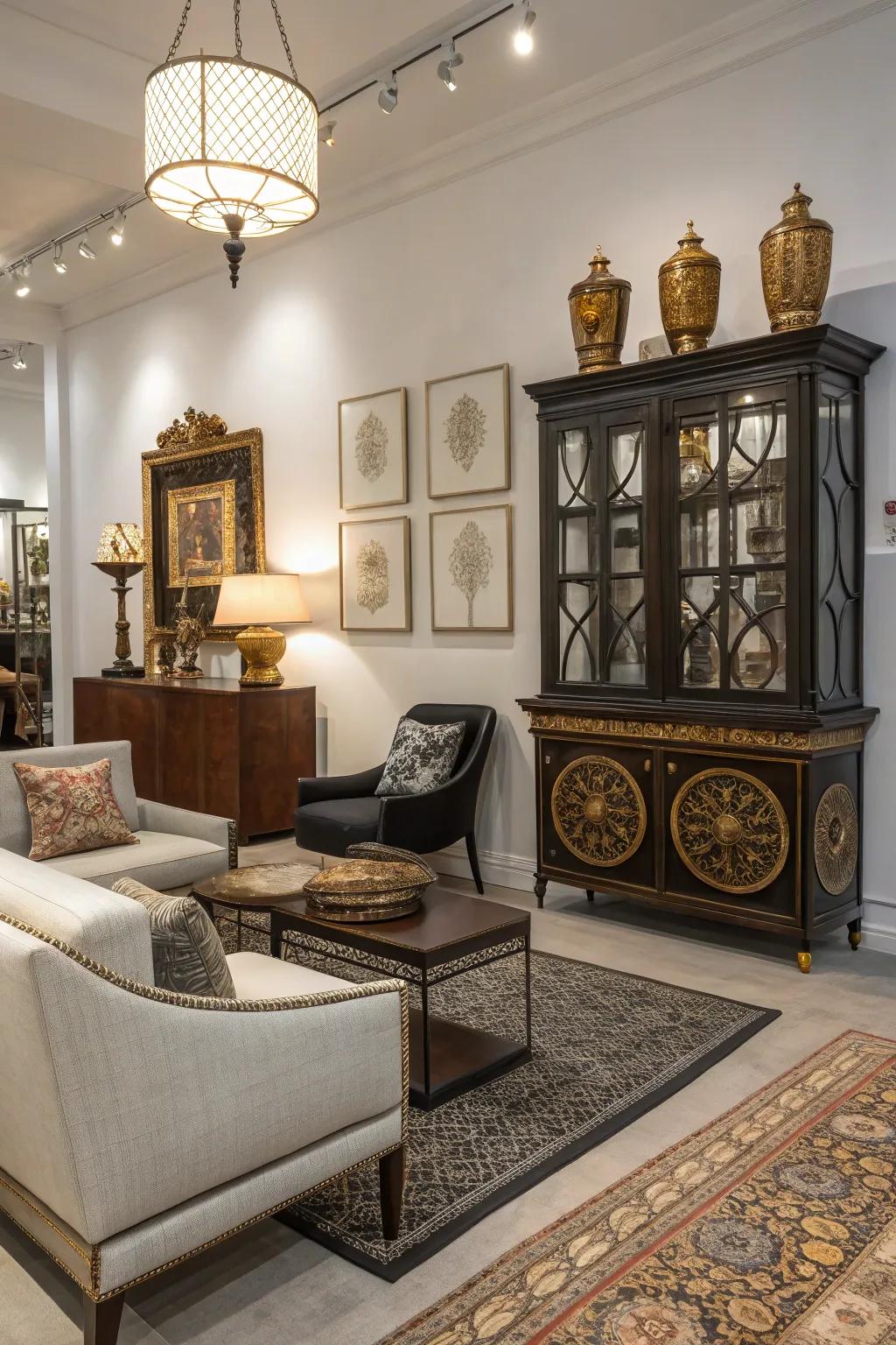 Combining styles offers a distinctive and eclectic charm.