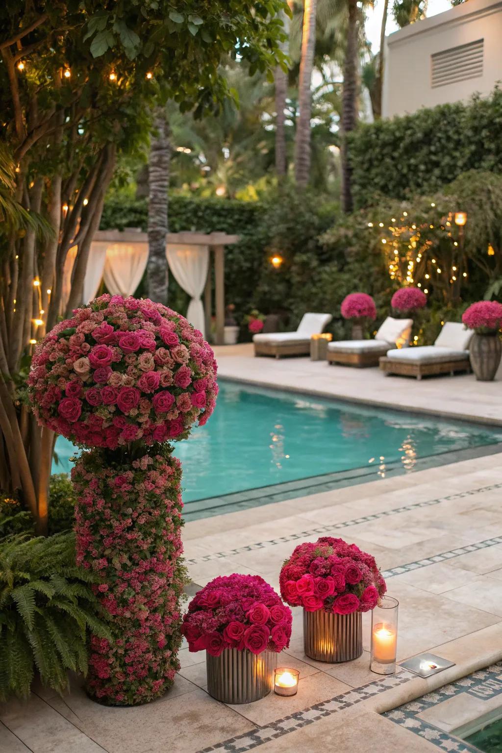 Change your poolside with the hardy charm of sun plants.