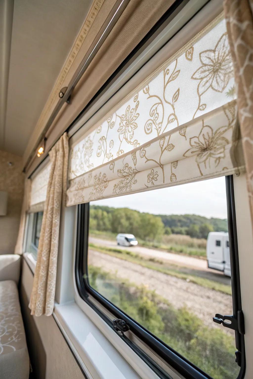 Folding shades offer a timeless and stylish window treatment.