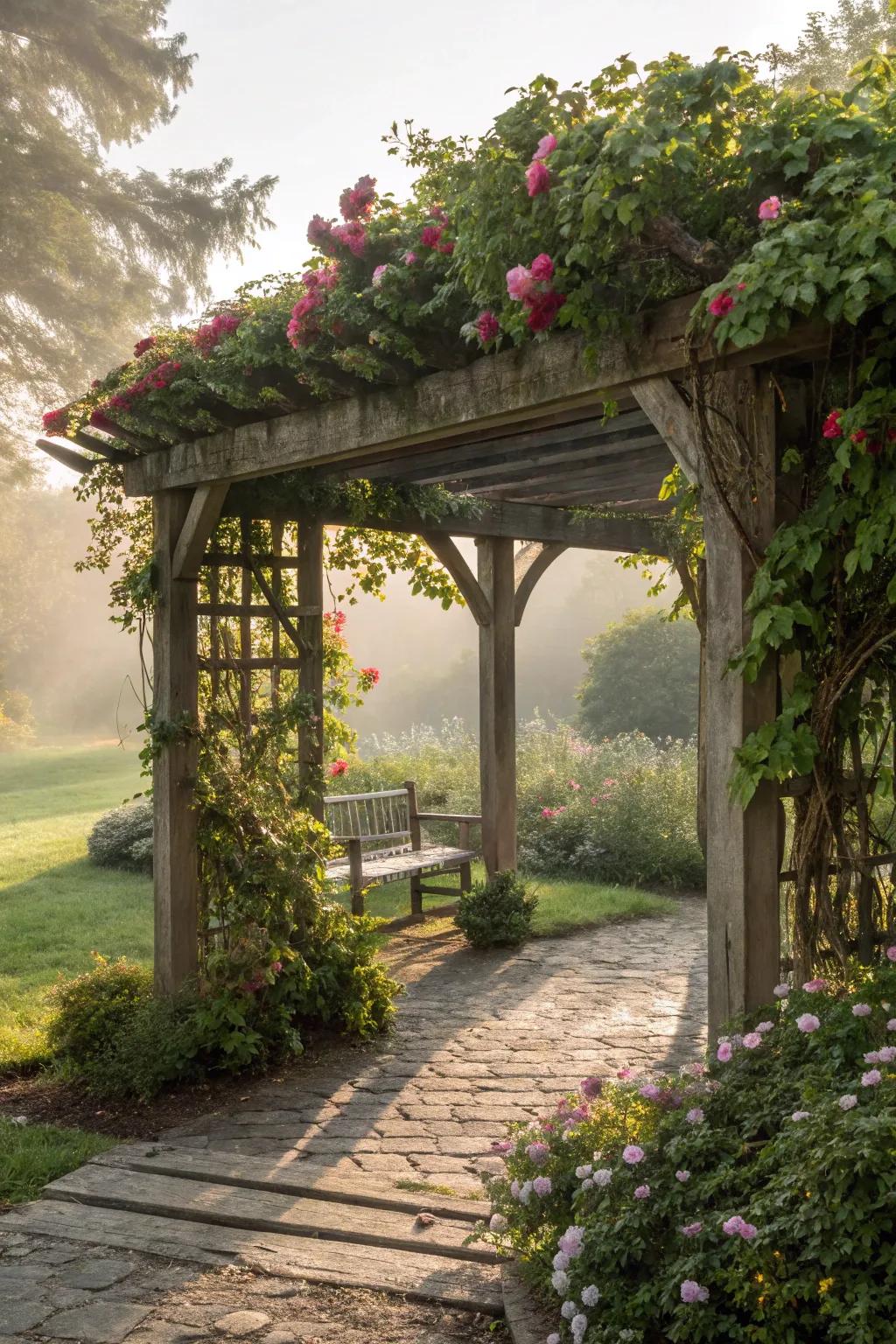 An arbor getaway delivers a dreamy retreat.