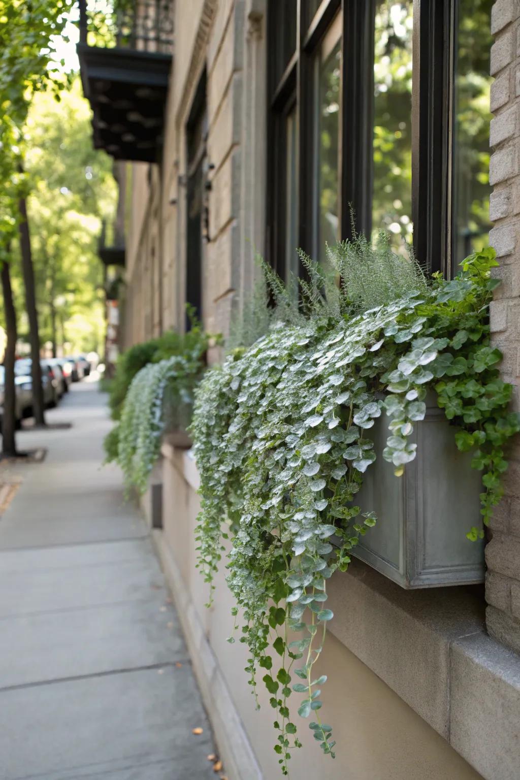 Silvery Vines contributes a contemporary, silvery touch to every display.