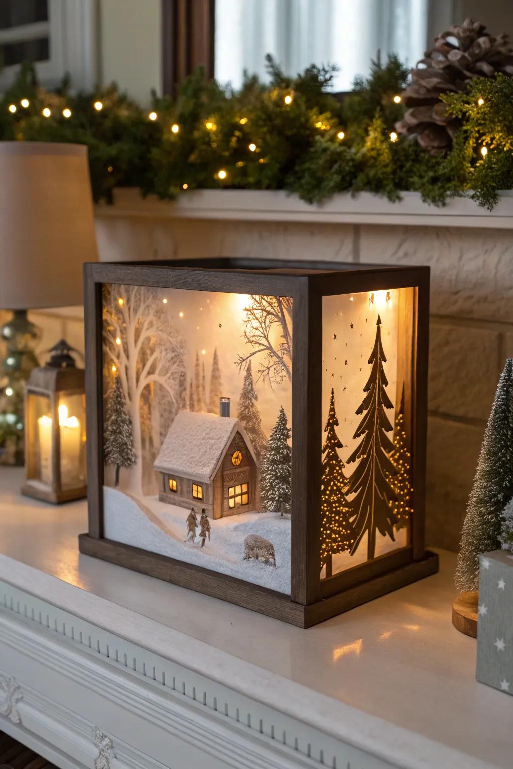 A 3D glowing display crafting a magical ambiance.