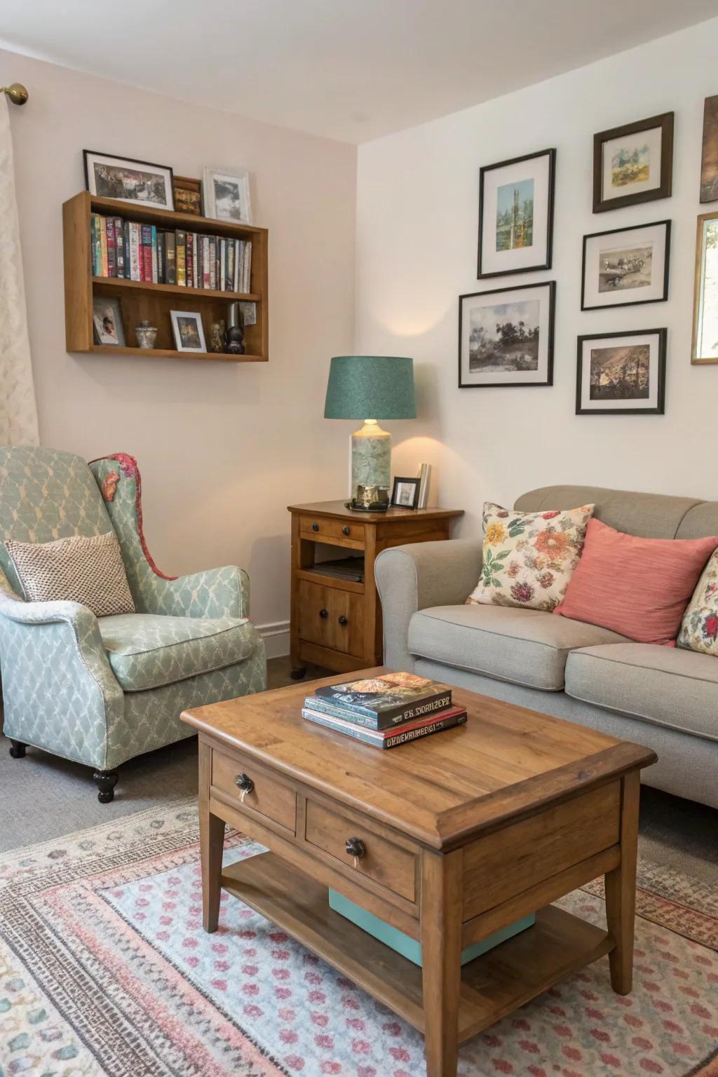 Mixing styles personalizes your space.
