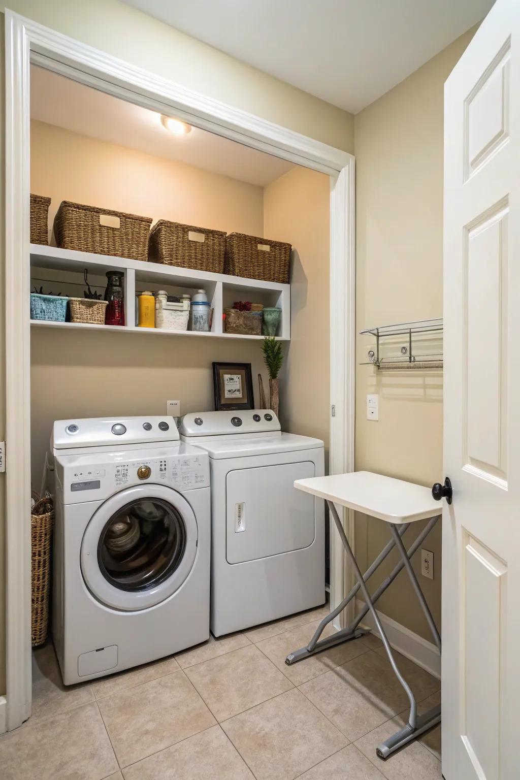 Design a built-in spot to have a streamlined look.