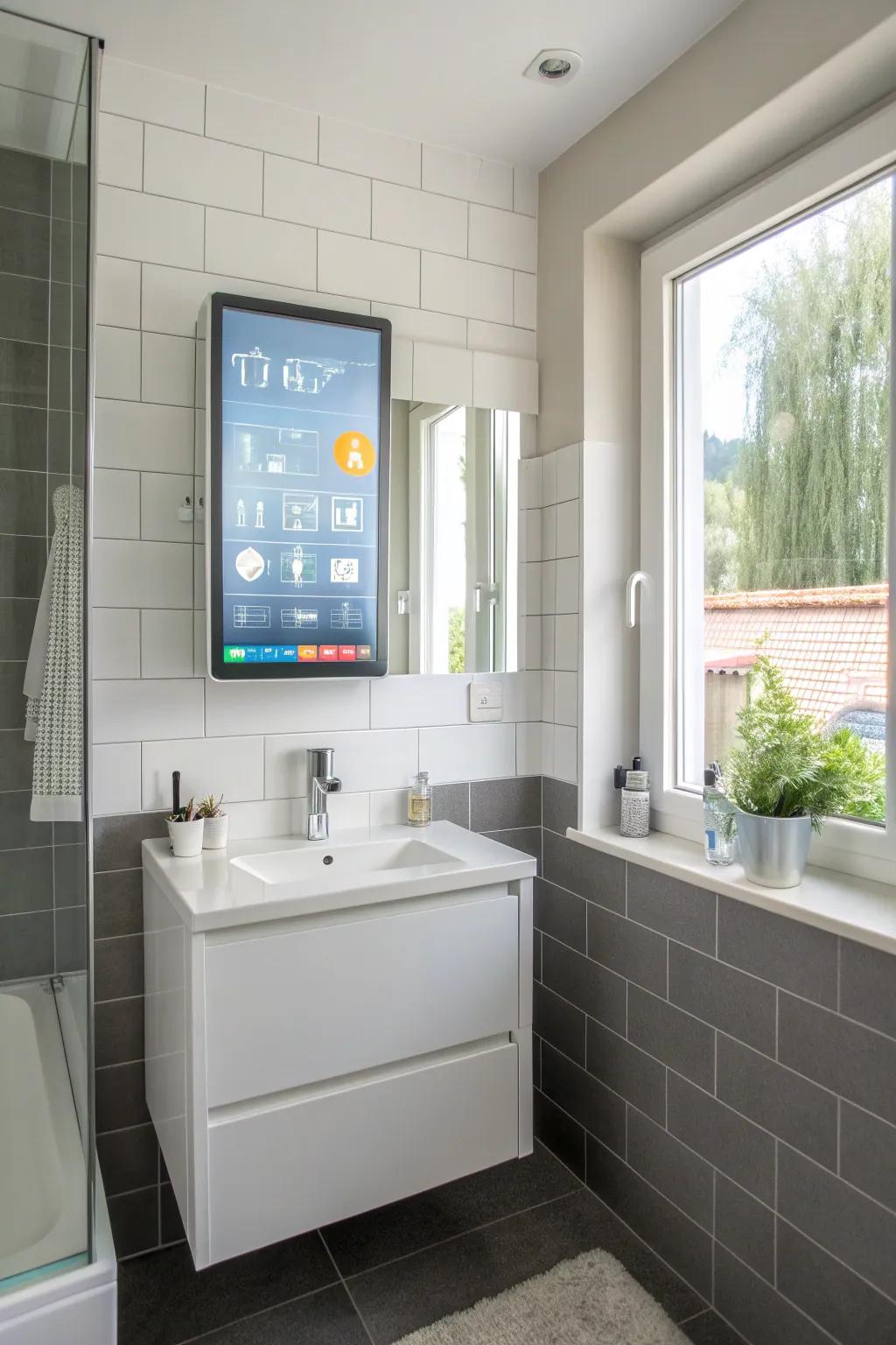 Start your day right using an intelligent mirror that keeps you informed and organized.