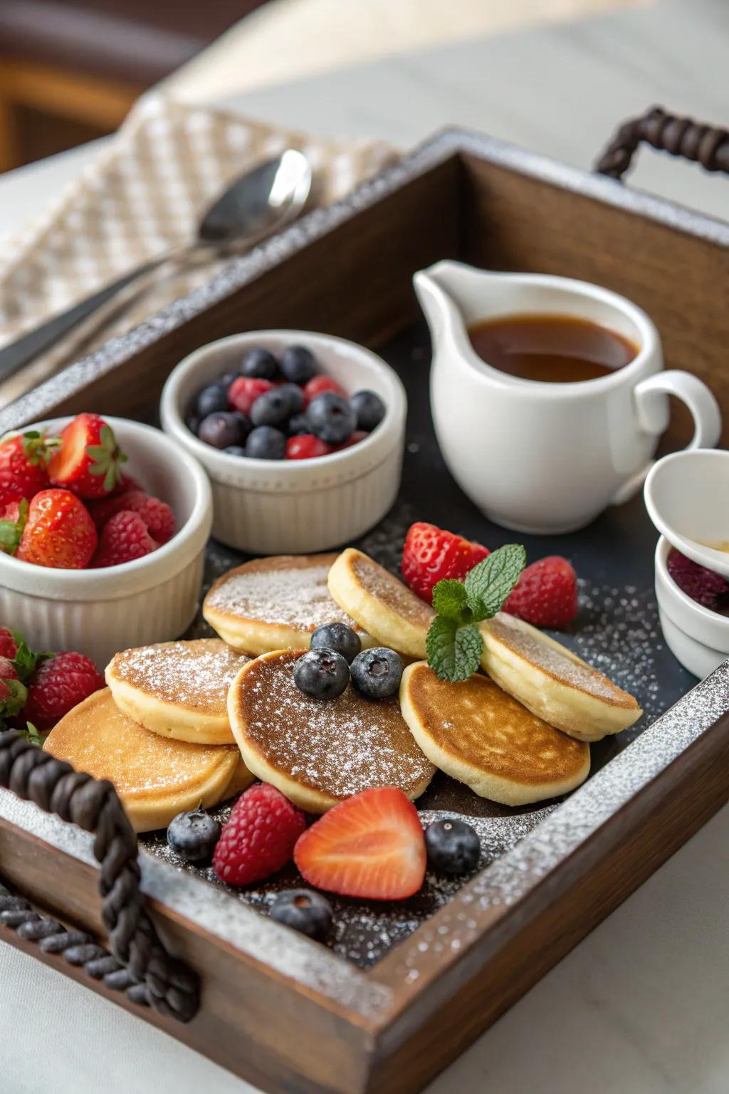 A breakfast-inspired snack tray for any time.