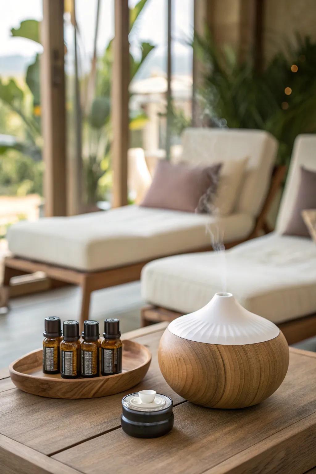 Transform your spa through calming scent diffusion.