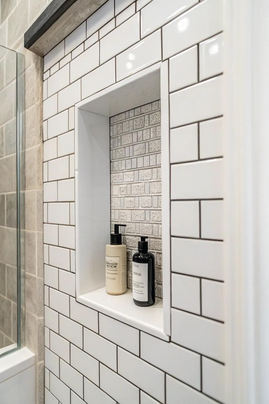 A minimalist niche defined by clean lines.