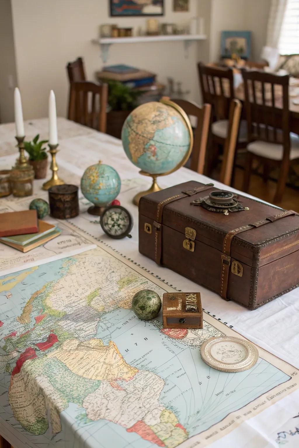 Maps create a storytelling centerpiece.