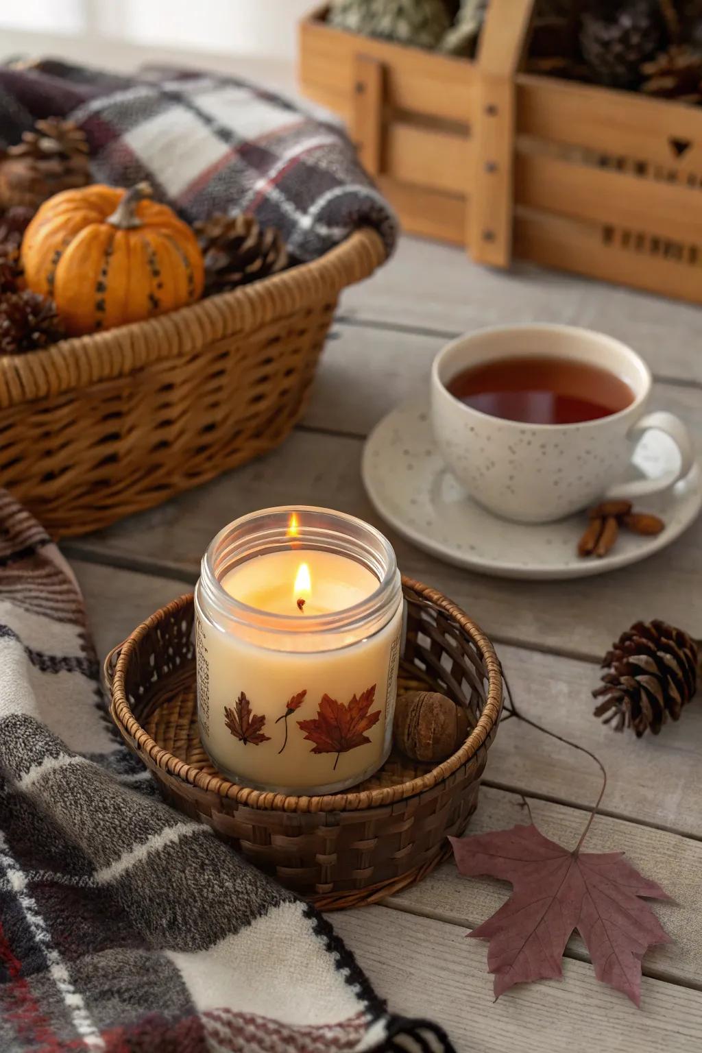 Scented candles give off a warm and welcoming scent.