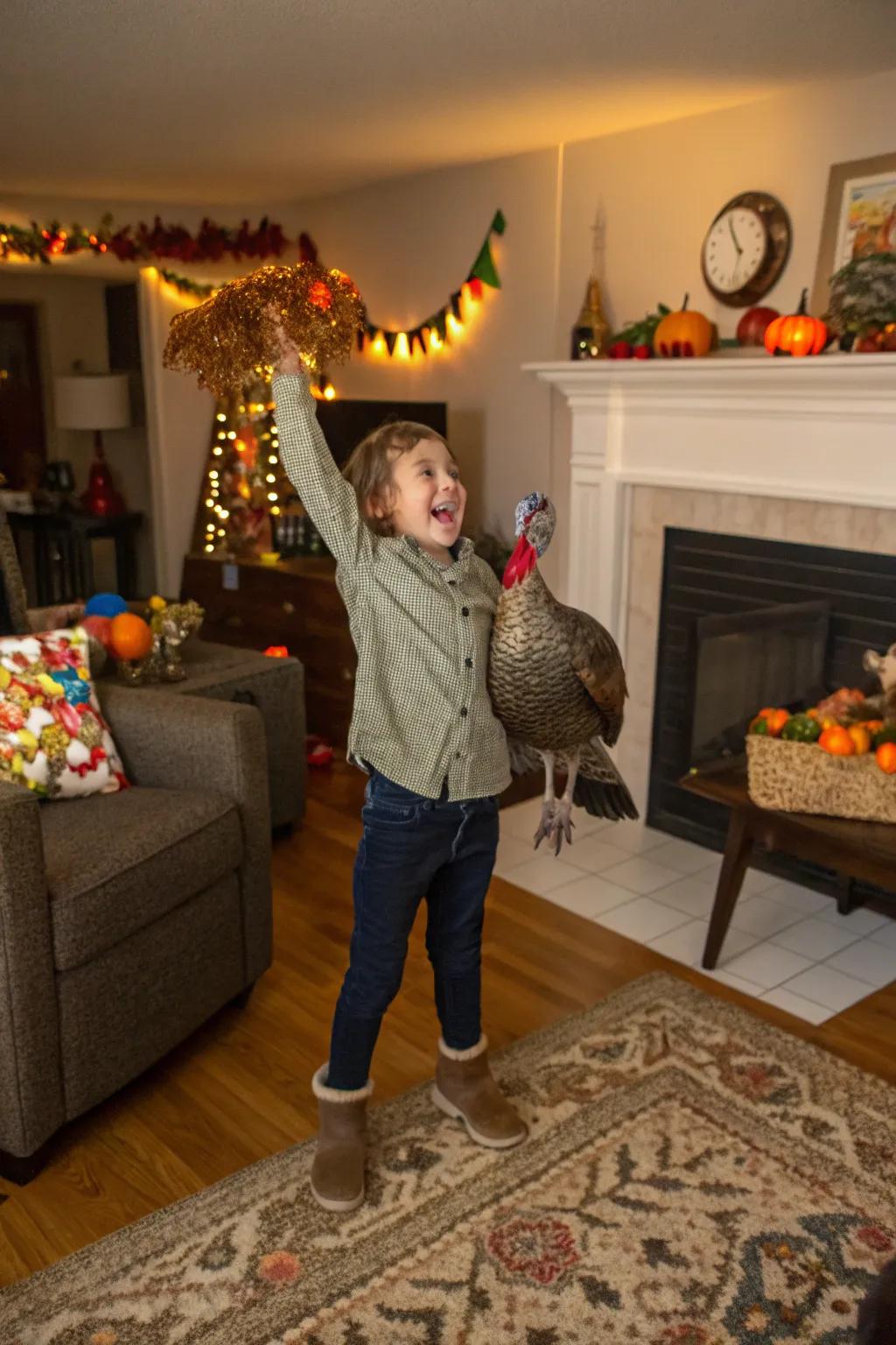 A successful discovery in the thrilling Turkey Hunt game.