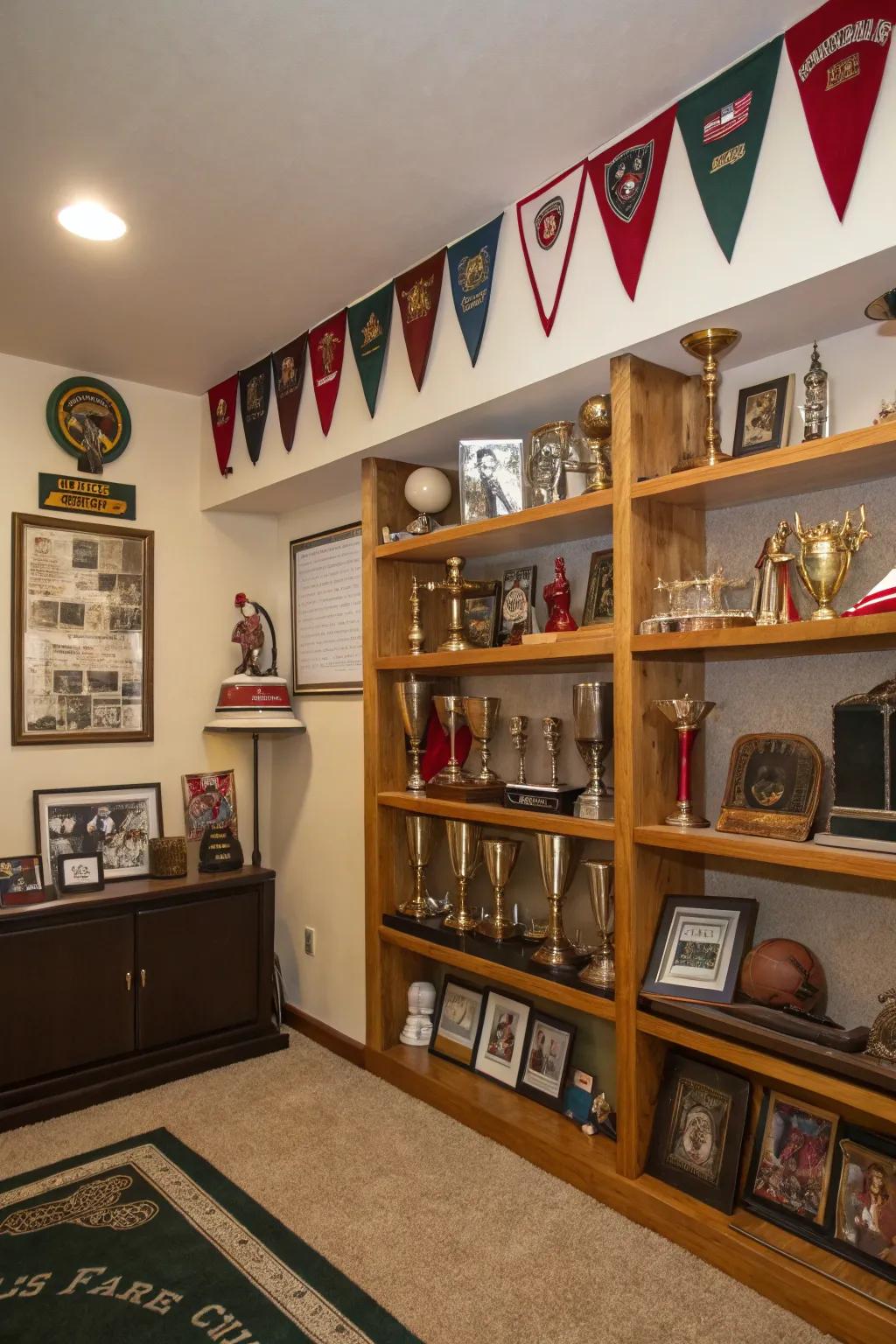 Themed award room decor