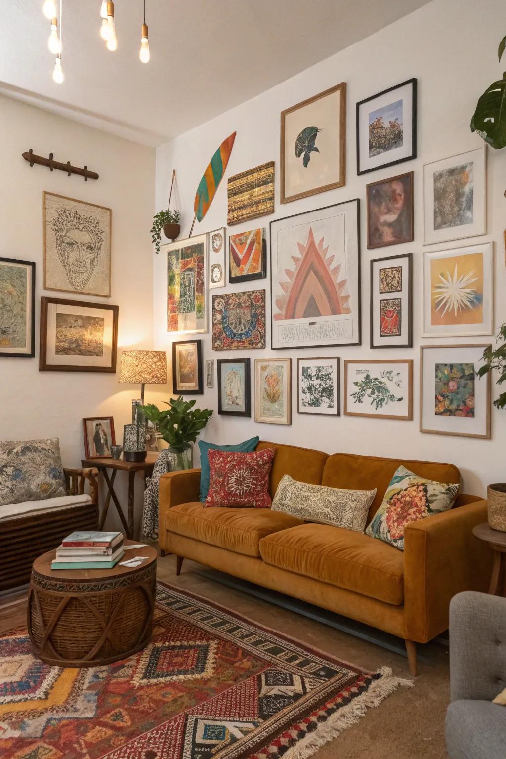 Eclectic layouts highlight personal flair.