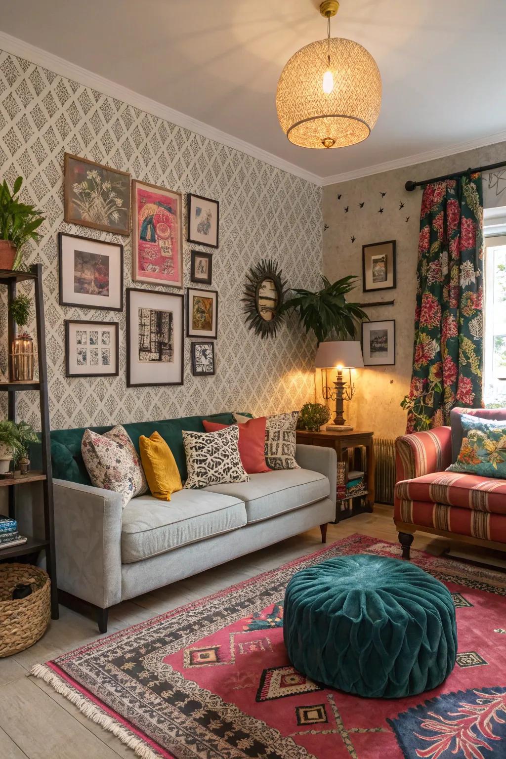 Showcase your personality by mixing and matching styles and patterns.