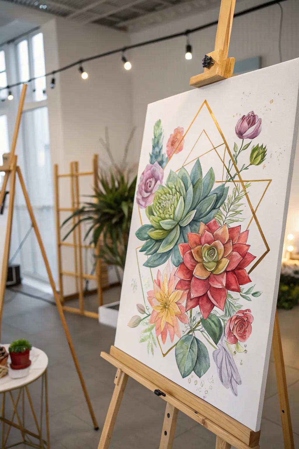 Contemporary succulent blooms that introduce an unexpected flair to home decor.