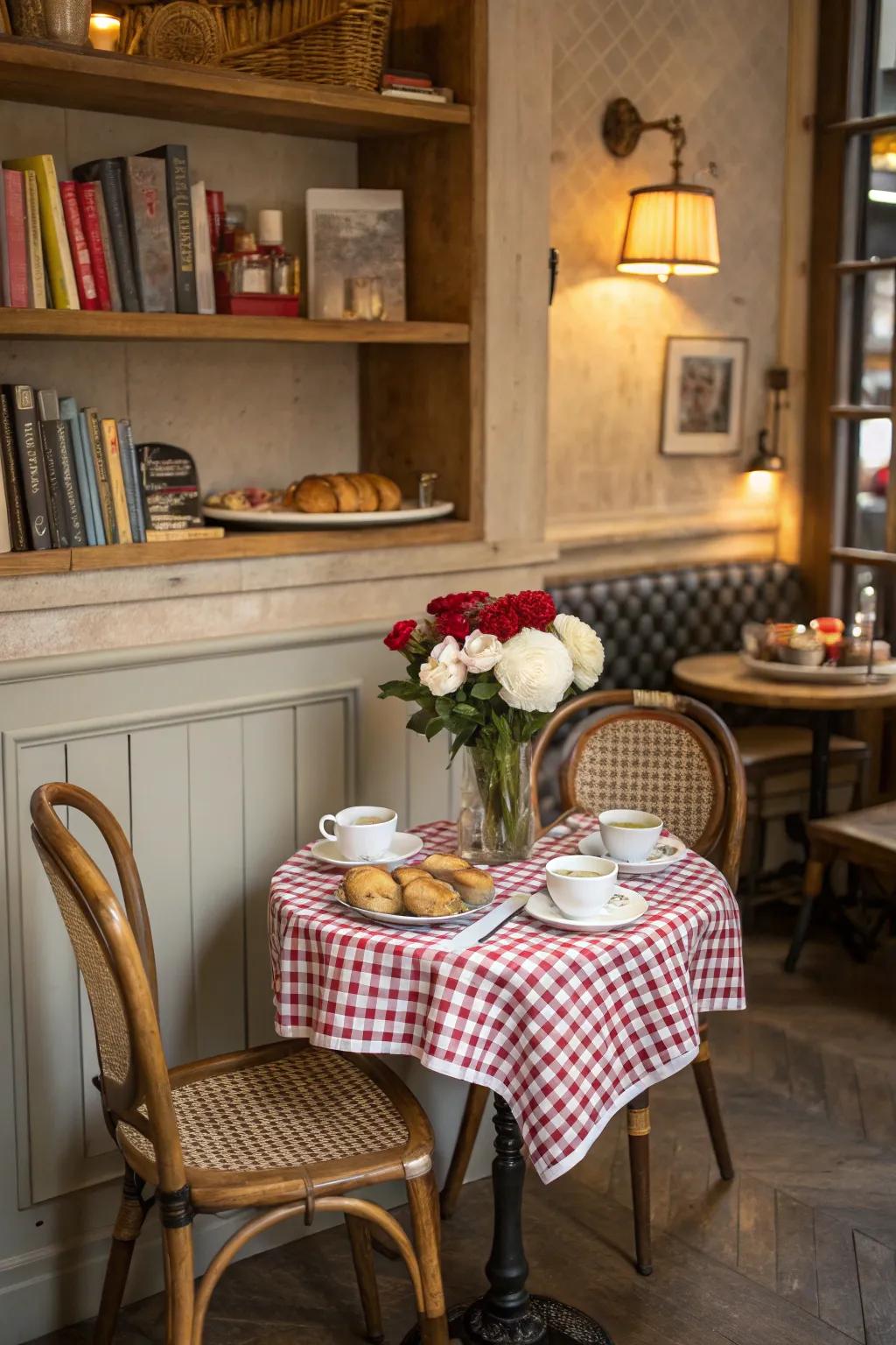 Themed decors transport you to another setting.