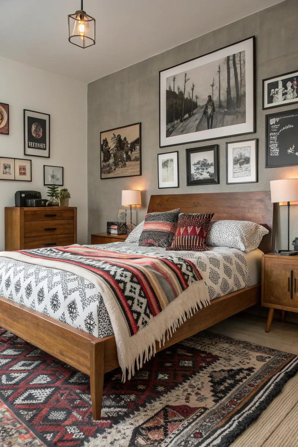 A mixed variety of styles contributes uniqueness and character.